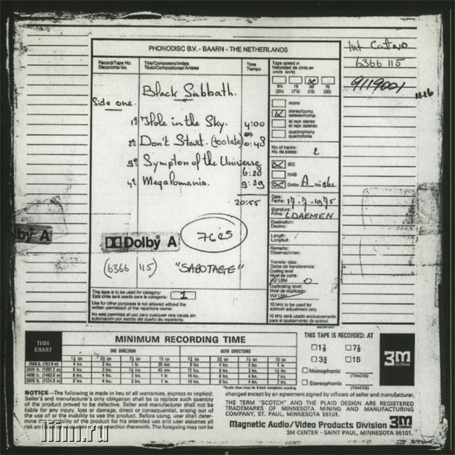 Black Sabbath. Sabotage (1975). Фото 2